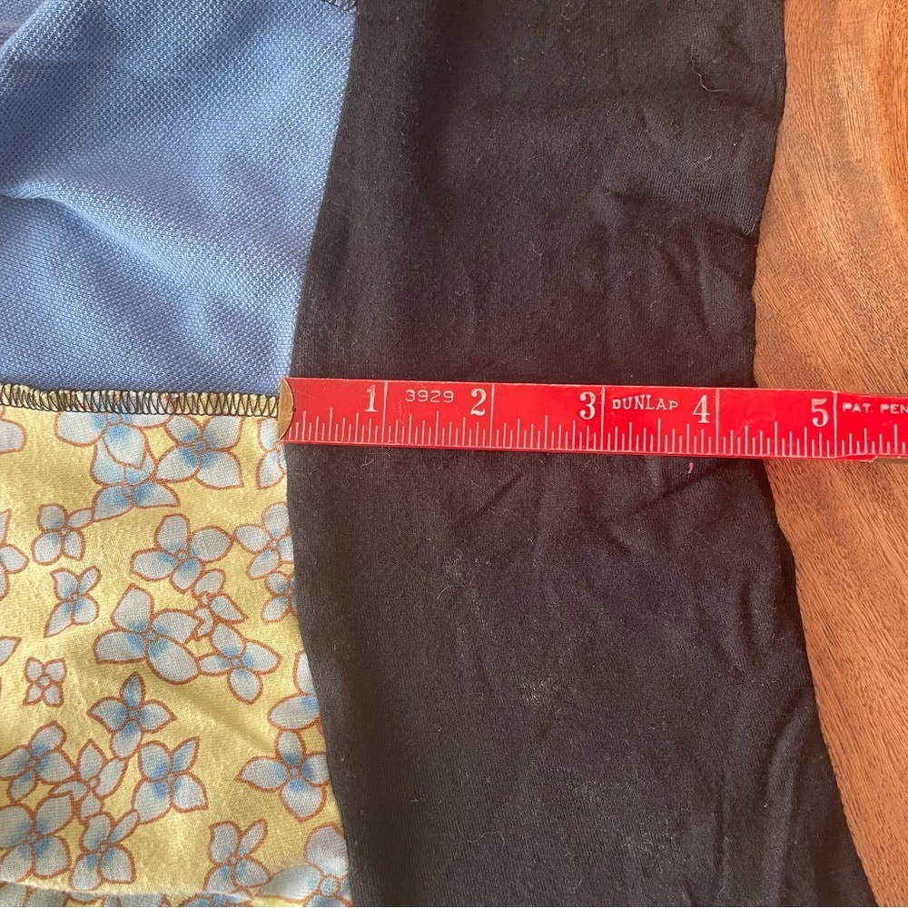 Do-Over Designs Y2K Vintage Blue Yellow Shark‎ Upcycled Tee Circle Skirt sz M - Picture 12 of 12